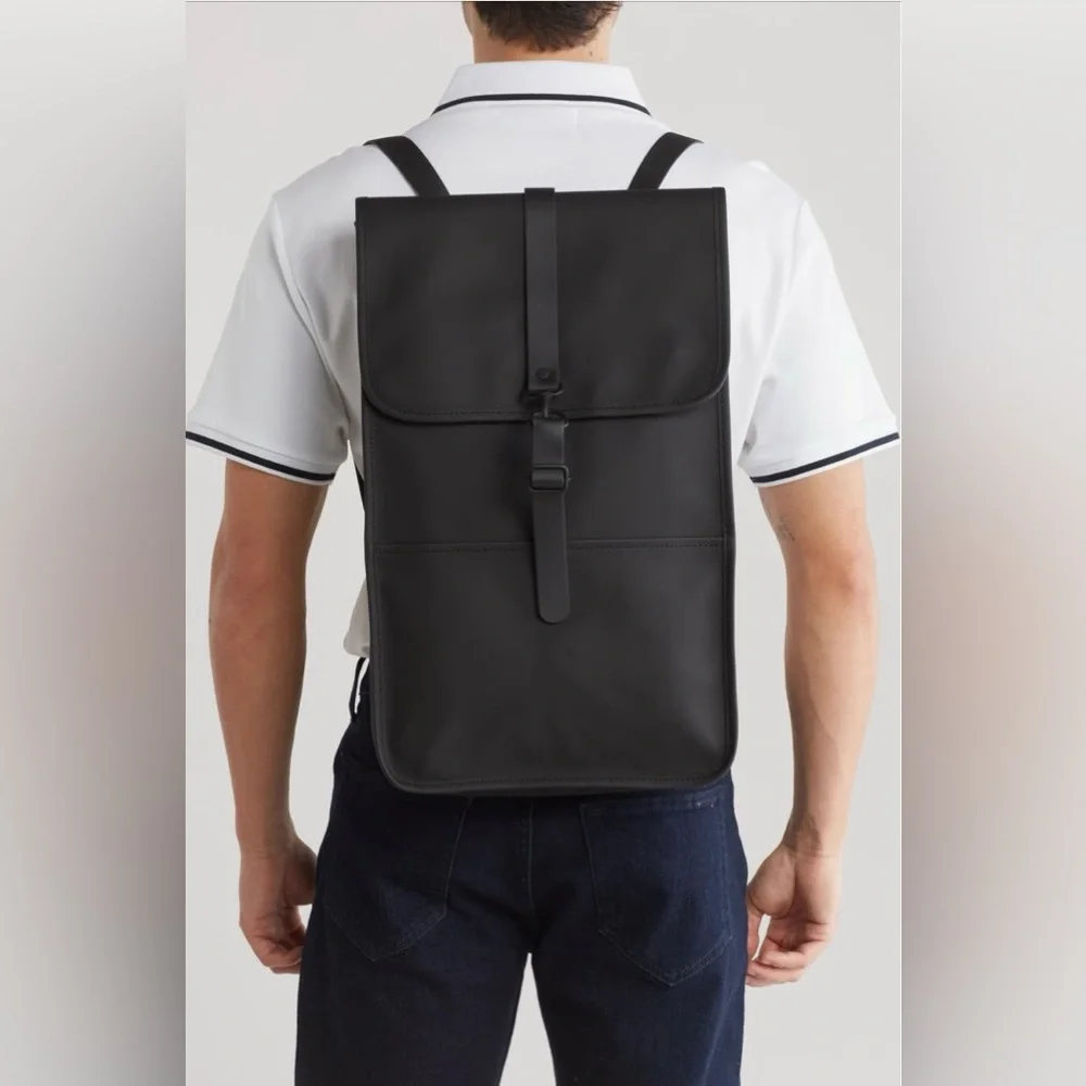 NWT Rains waterproof backpack in black